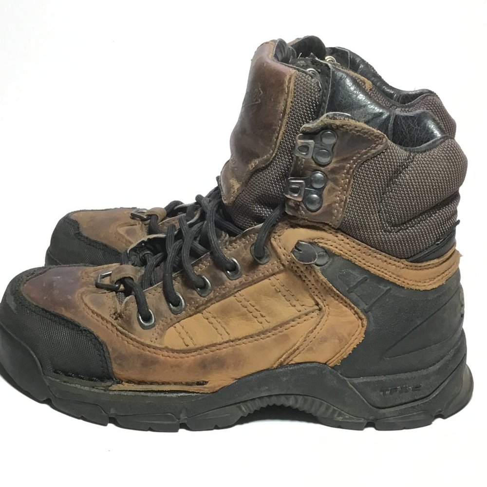 Danner Roughhouse Woman's Hiking Boots Waterproof Brown Size 5 GUC